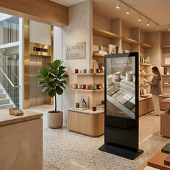 Tótem Publicitario Digital Táctil 55" Full HD - Android 9 - Cartelería Vertical para Interior