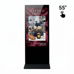 Tótem Publicitario Digital Táctil 55" Full HD - Android 9 - Cartelería Vertical para Interior
