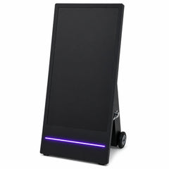 Display publicitario portátil 43'' exterior - LCD full HD - Con ruedas y batería