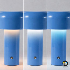 Lámpara de mesa LED CCT portátil - Táctil - Ø125 mm
