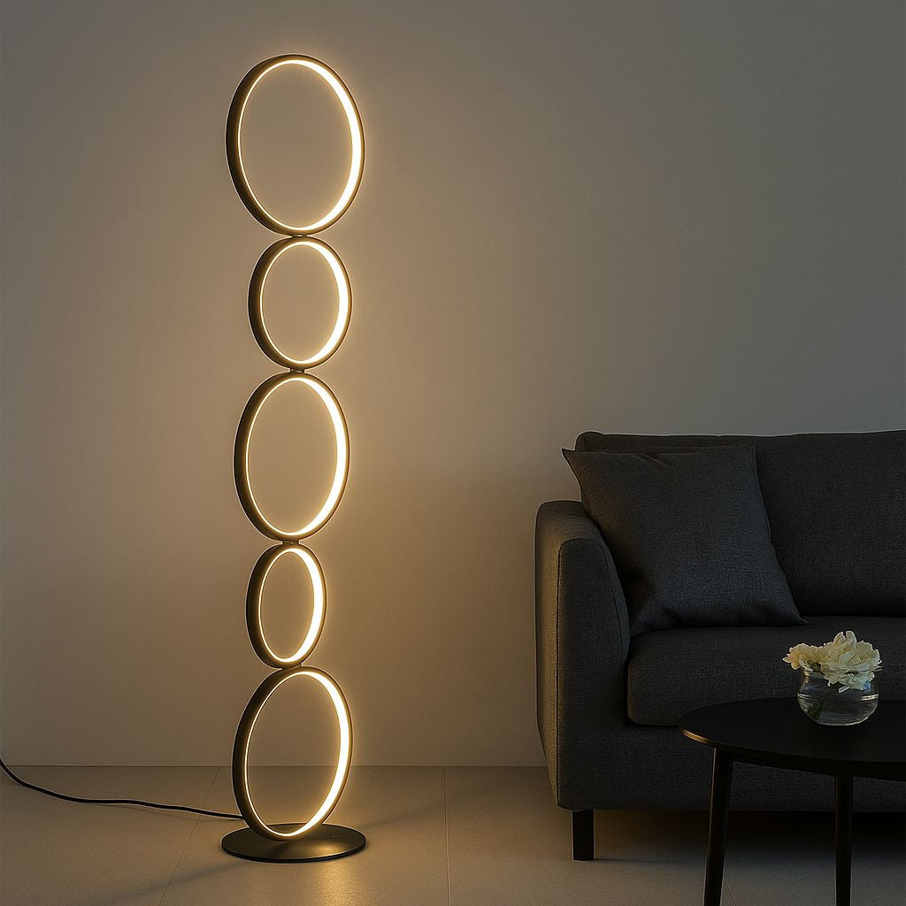 Lámpara de pie LED de aluminio "NATALIE" - 30W - Luz cálida