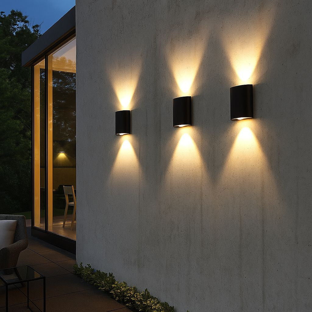Aplique de pared exterior moderno LED bidireccional "Asas" - 6W - IP54