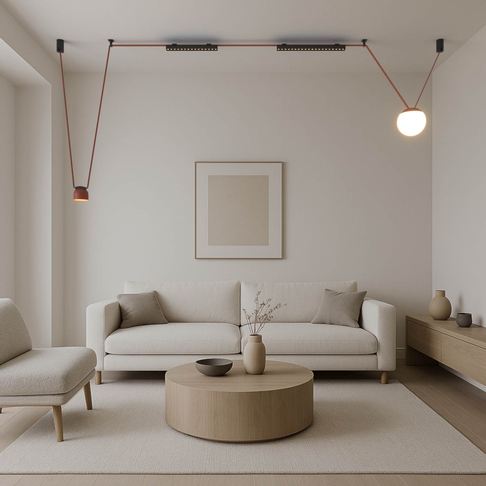 Lámpara lineal 400 para sistema "Axia" - 15W - 48V - Luz cálida