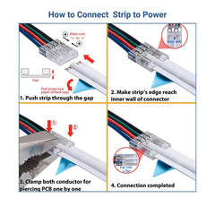 Conector tira a tira LED COB - RGB - 10mm - IP20