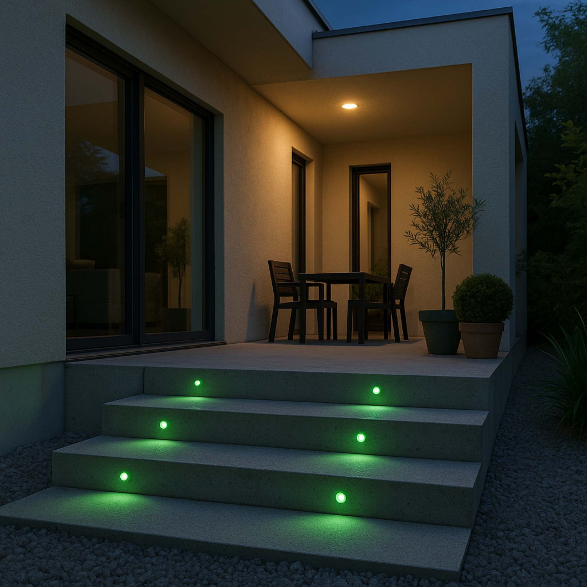 Baliza LED exterior empotrable - RGB - 0,7W - IP67 - Ø60mm