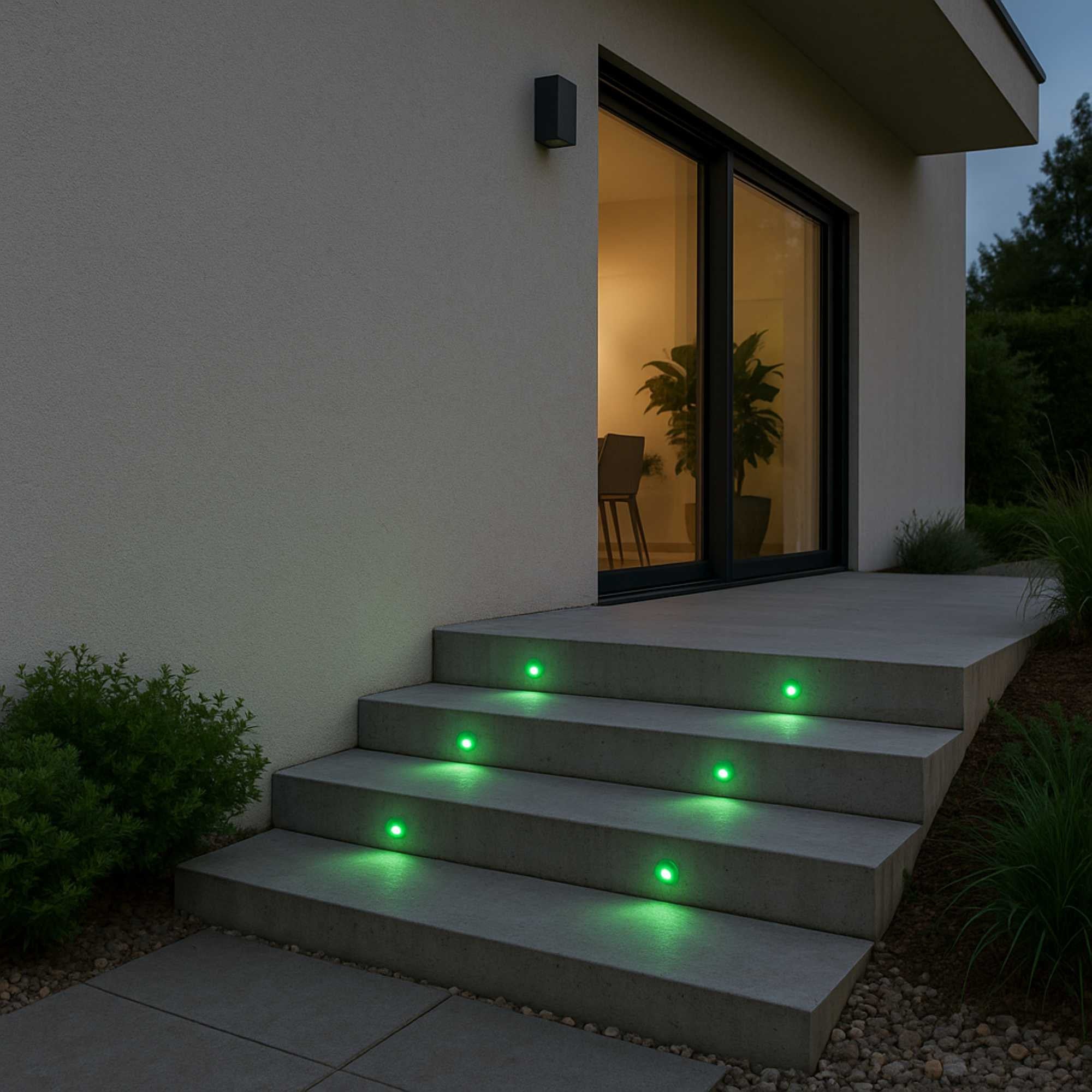 Baliza LED exterior empotrable - RGB - 0,7W - IP67 - Ø60mm
