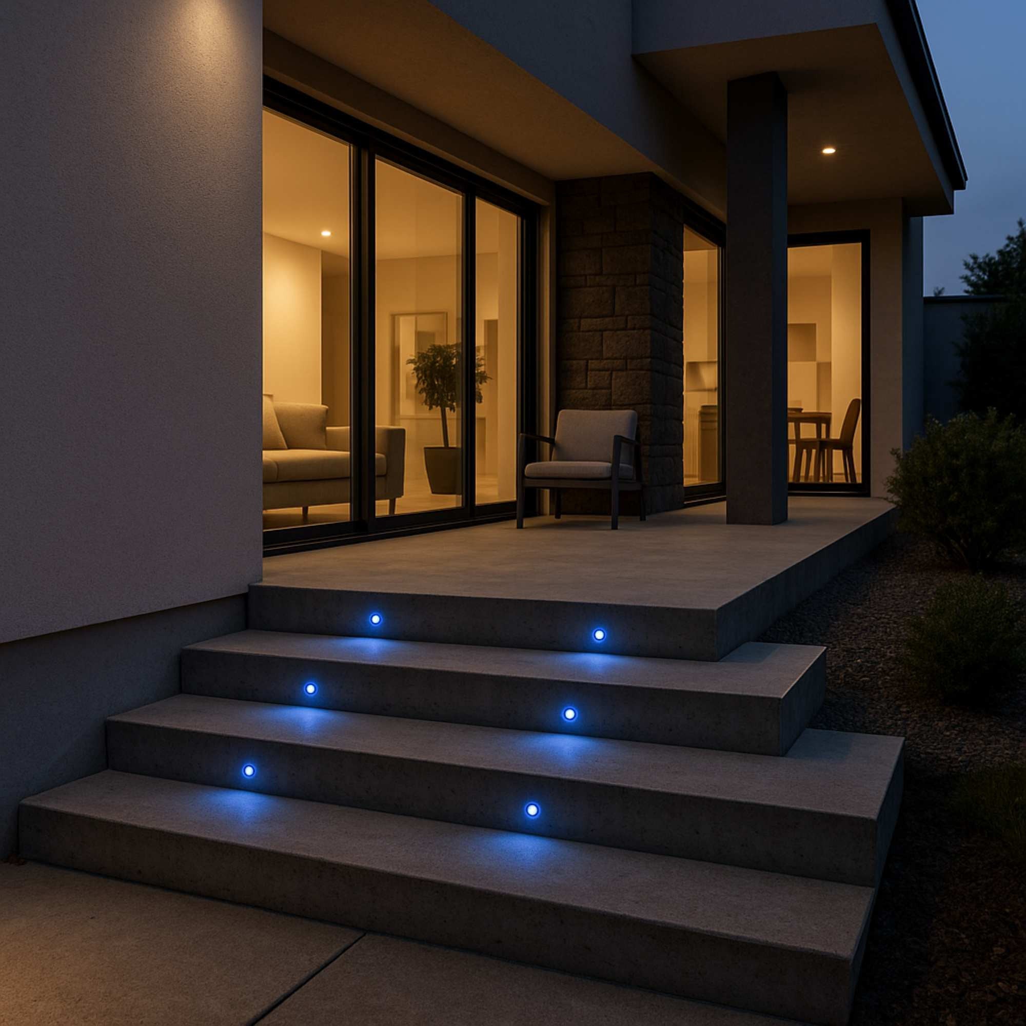 Baliza LED empotrable en suelo 0,5W - 12V DC - IP67 - Ø60mm