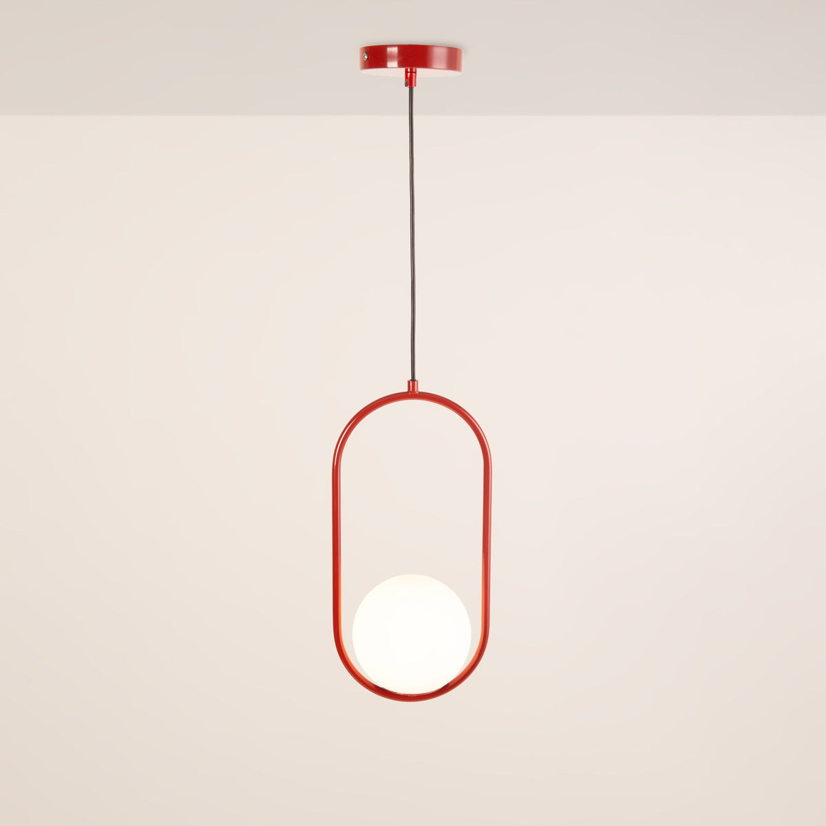 Lámpara colgante bola cristal "JOHN" - E27 - Ø 15cm