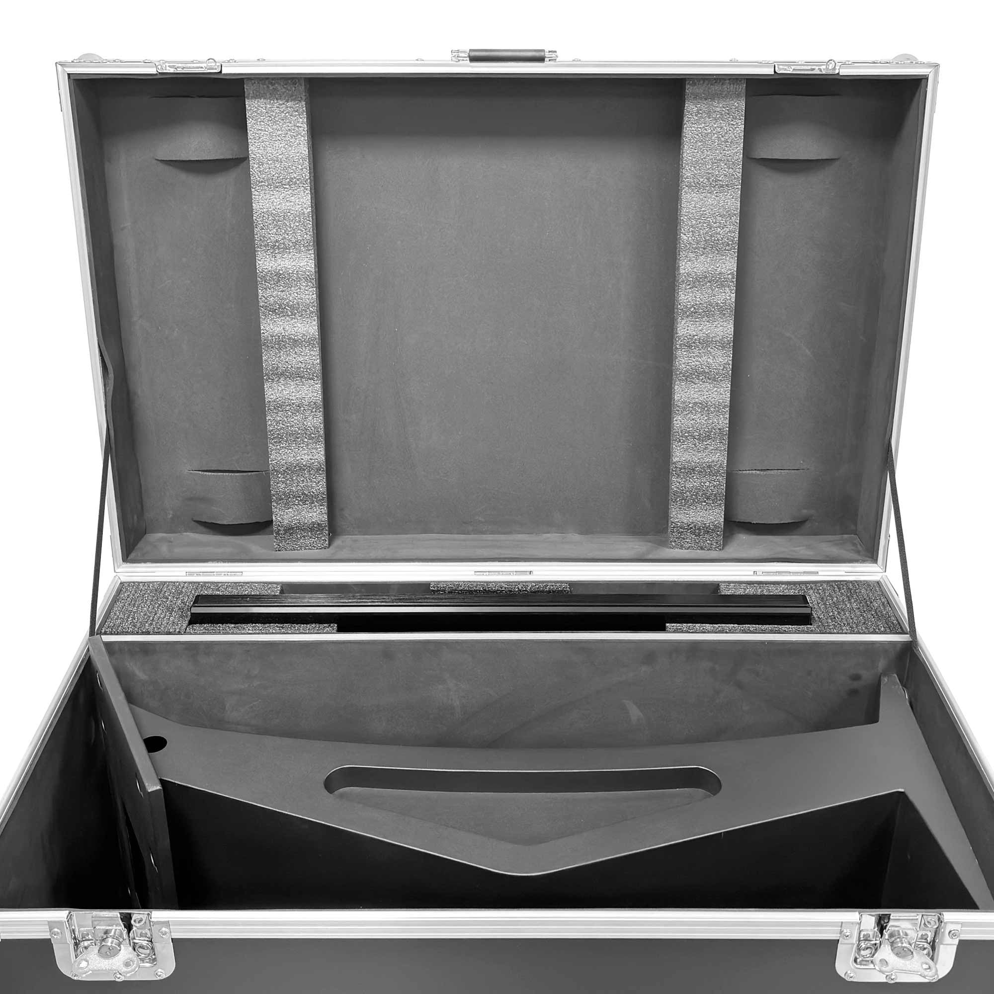 Flight Case para Digital Kiosk 32"  DDT32 - con Foam, Ruedas y Asas – Transporte Seguro en Ferias y Eventos