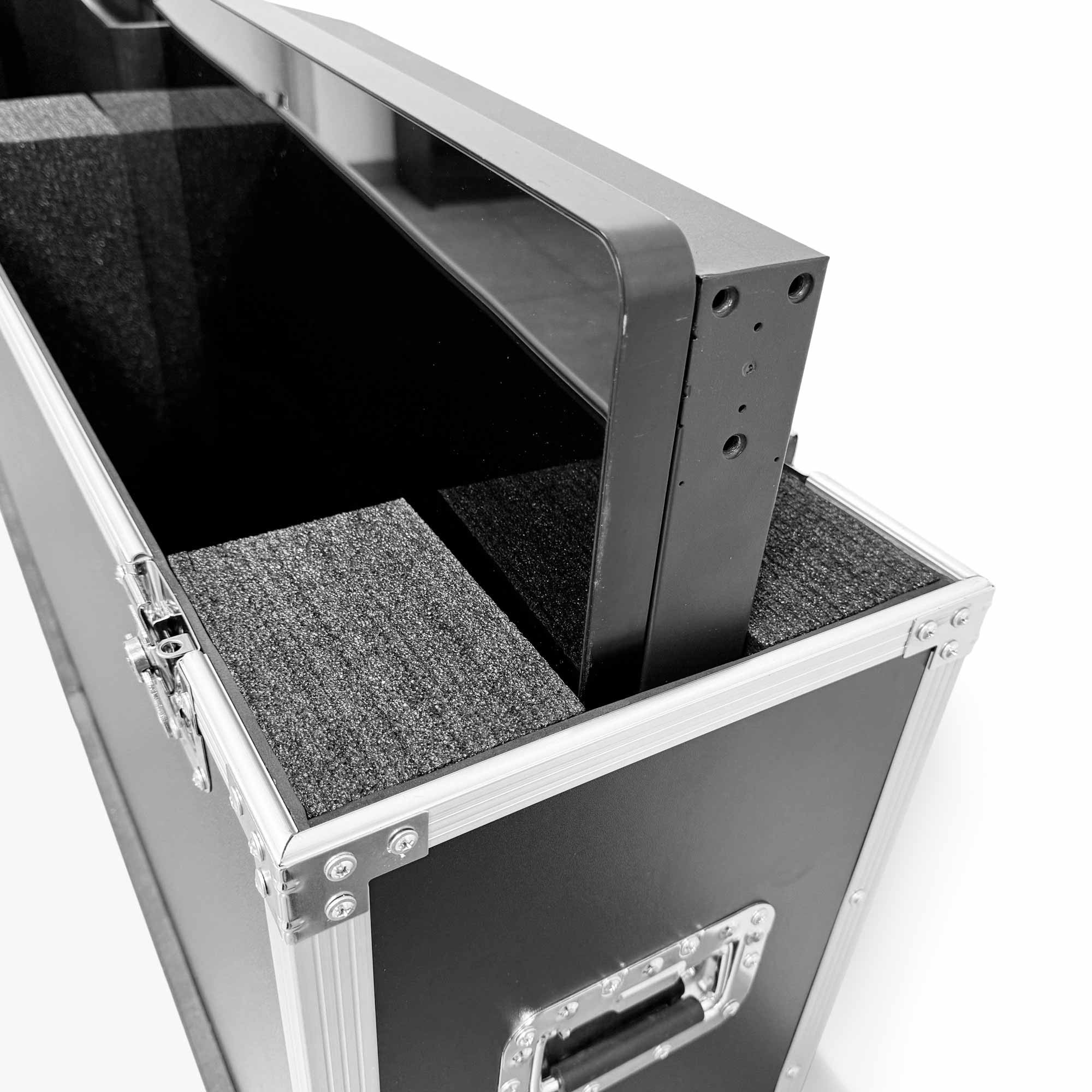 Flight Case para Tótems LCD DLS55 - con Foam, Ruedas y Asas – Transporte Seguro en Ferias y Eventos