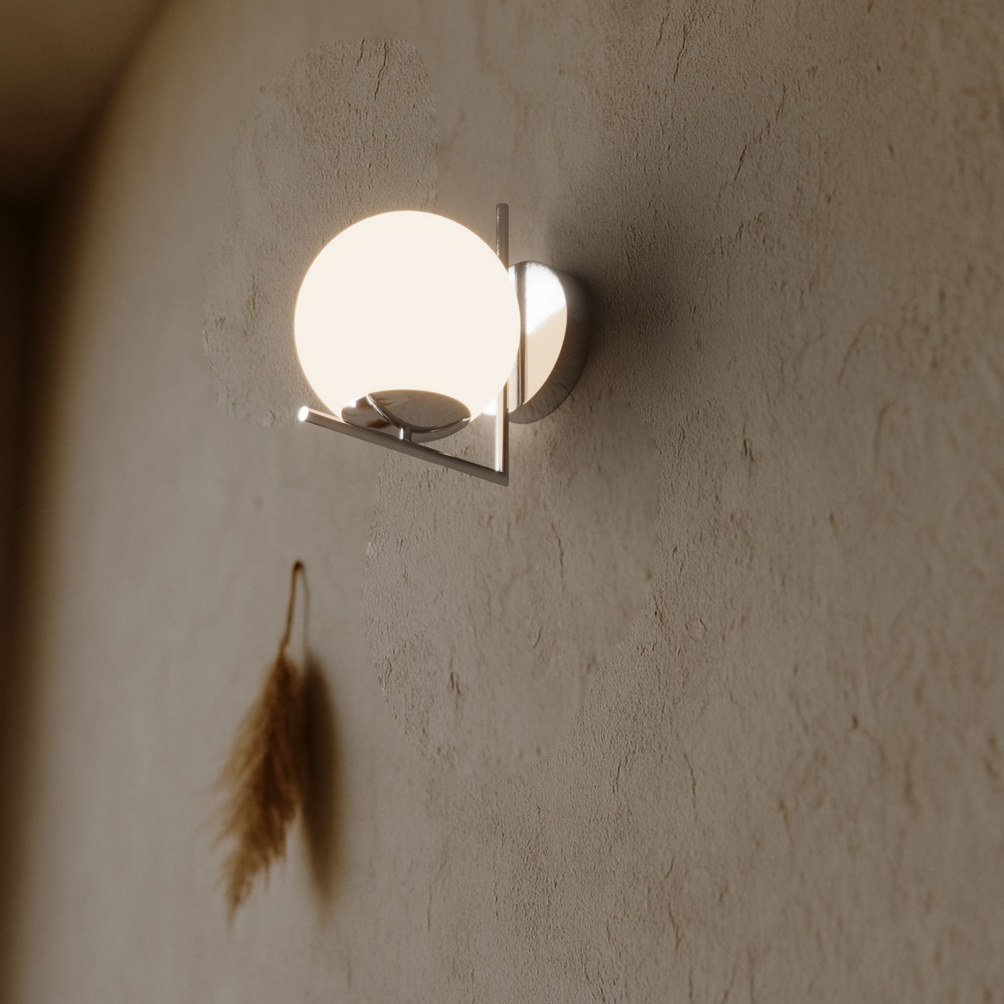 Aplique de pared bola cristal "Margaret"