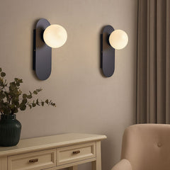 Aplique de pared bola cristal "Brian" - E27