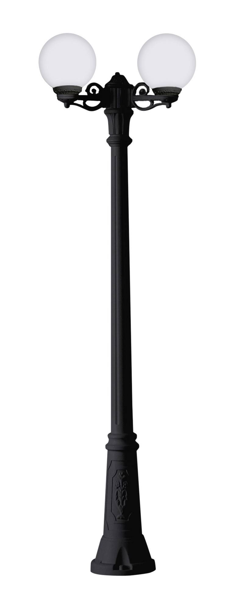 Farola doble LED exterior FUMAGALLI "GIGI BISSO GLOBE" 2xE27