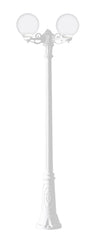 Farola doble LED exterior FUMAGALLI "GIGI BISSO GLOBE" 2xE27