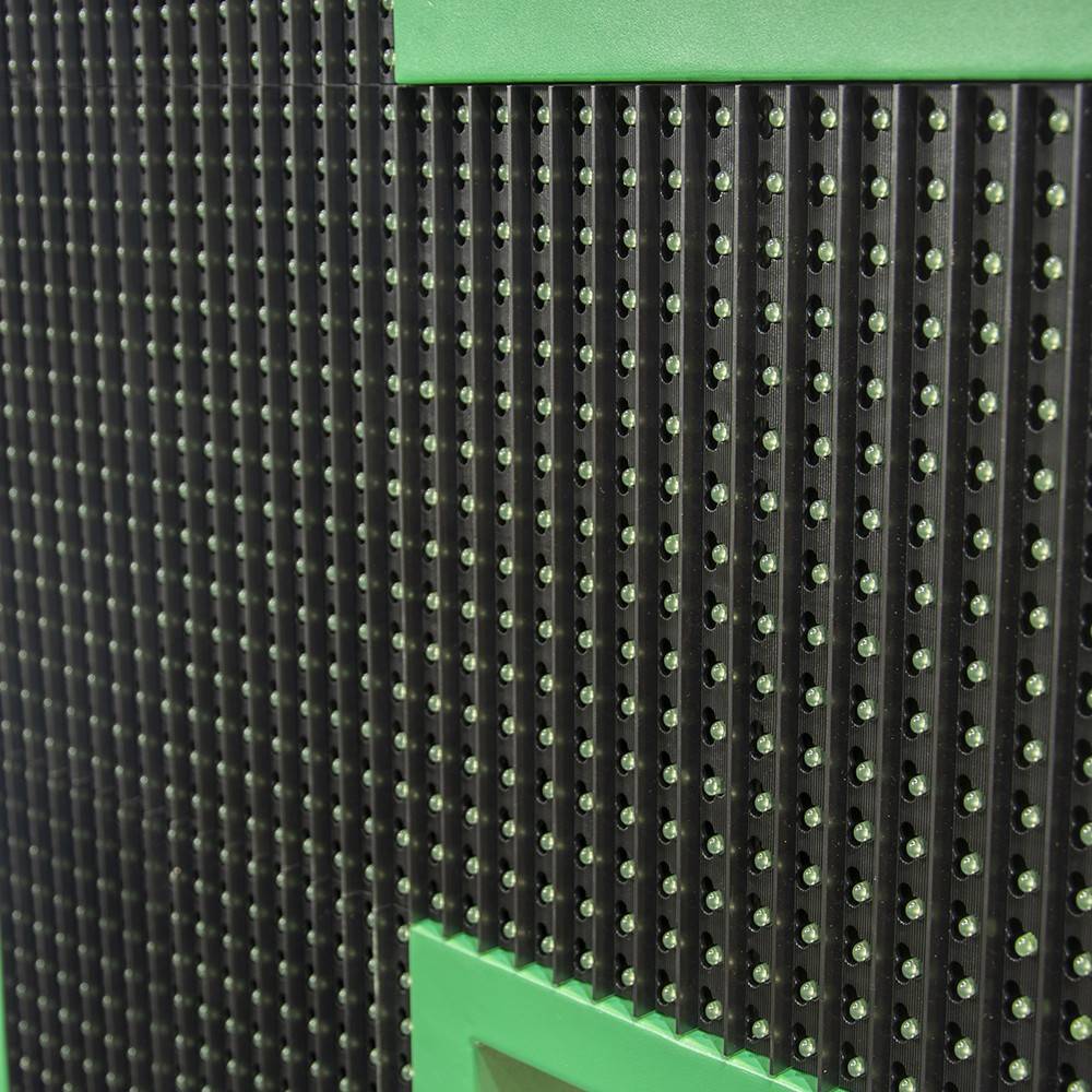 Cruz de farmacia LED monocolor verde programable P16 - Exterior