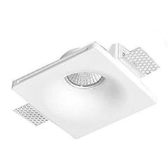 Downlight cuadrado de escayola - Trimless - 1 x GU10