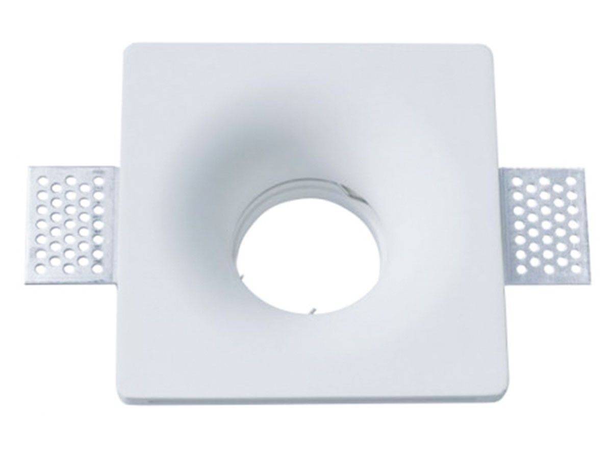 Downlight cuadrado de escayola - Trimless - 1 x GU10