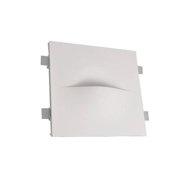 Aplique de pared empotrable de escayola "ZIRCON" - Trimless / integración - G9