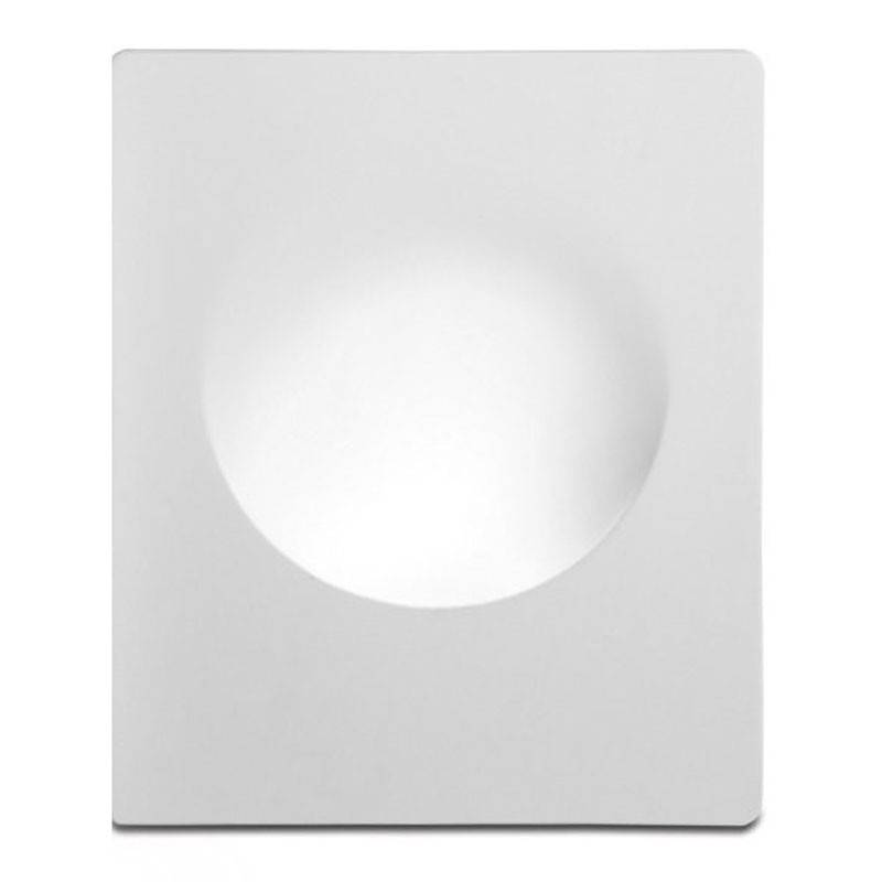 Aplique de pared empotrable circulo de escayola "MUR" - Ø 25cm - GU10 - Trimless/ Integración