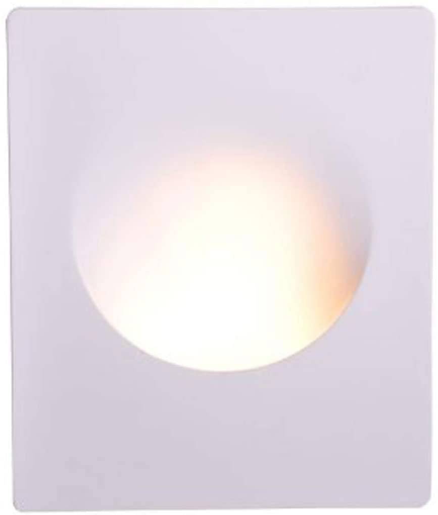 Aplique de pared empotrable circulo de escayola "MUR" - Ø 25cm - GU10 - Trimless/ Integración