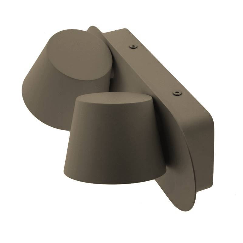 Aplique de pared LED doble "KOP-2" orientable 12W