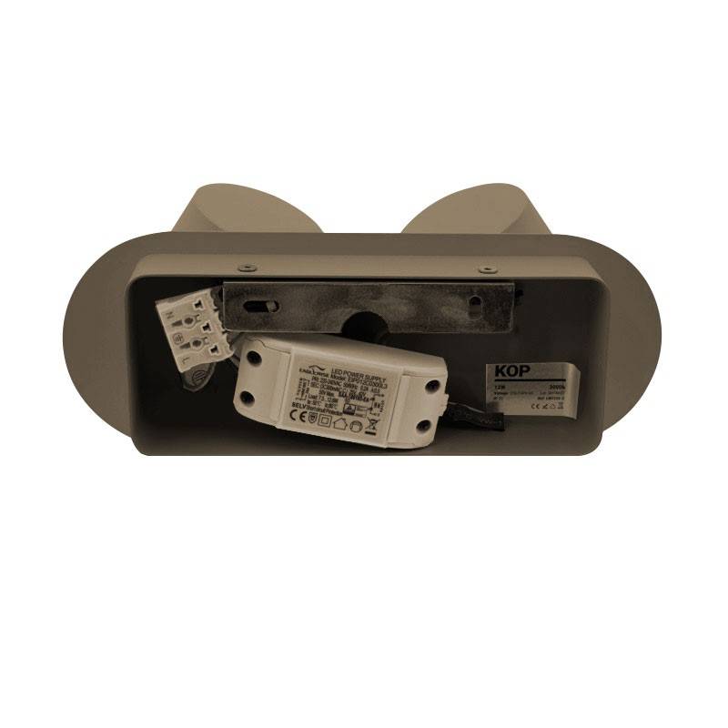 Aplique de pared LED doble "KOP-2" orientable 12W