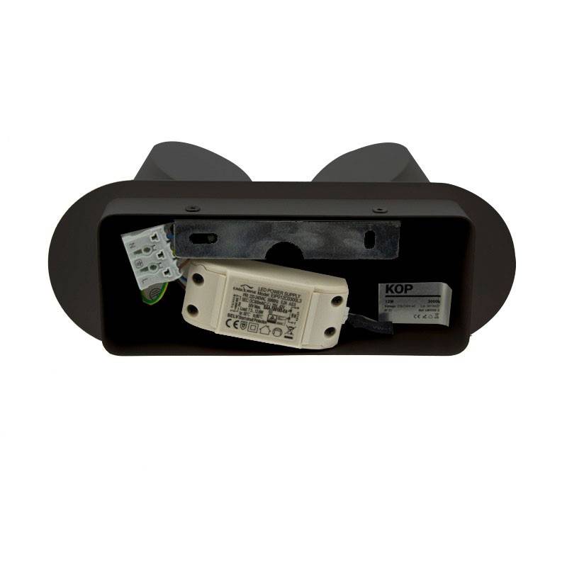 Aplique de pared LED doble "KOP-2" orientable 12W