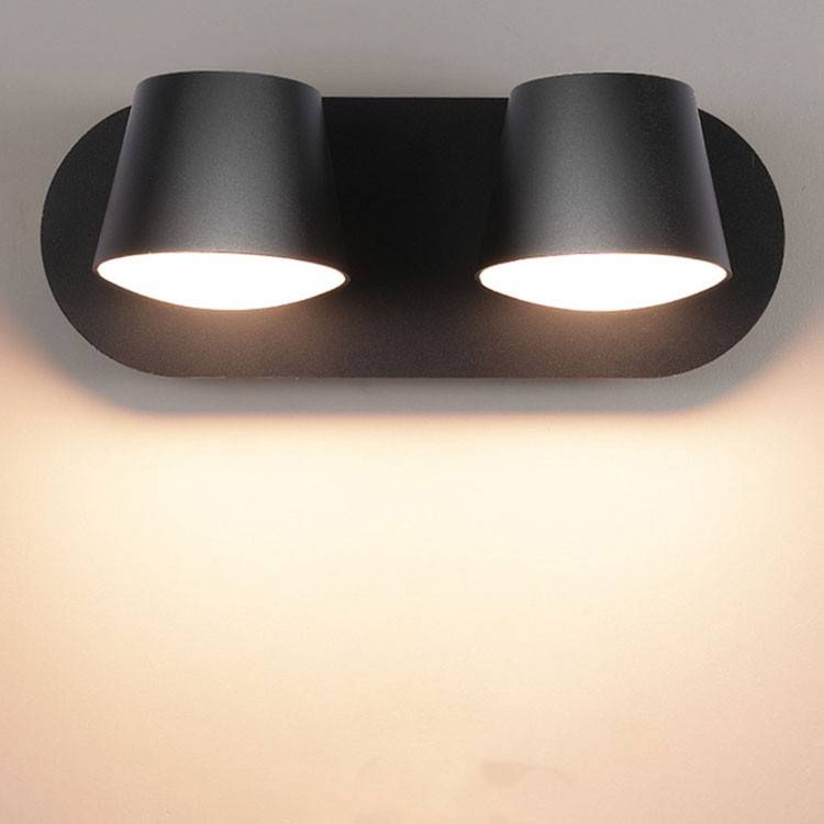 Aplique de pared LED doble "KOP-2" orientable 12W