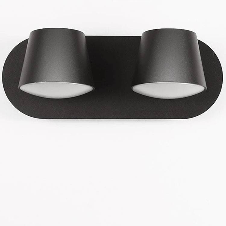 Aplique de pared LED doble "KOP-2" orientable 12W