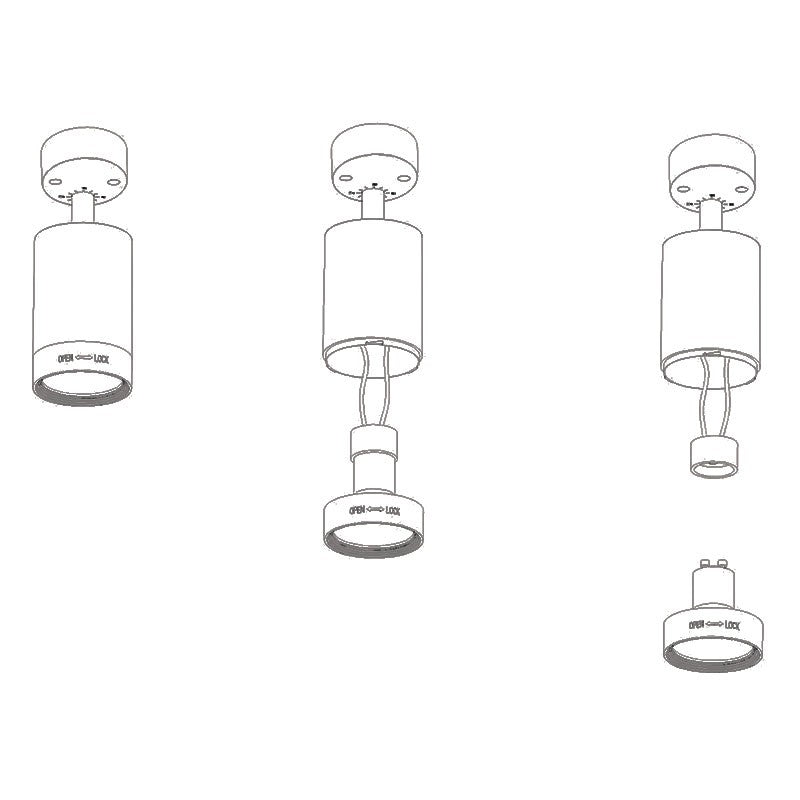 Foco de techo LED orientable - GU10