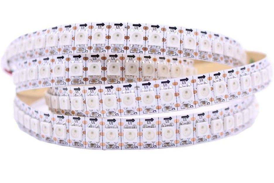 Tira LED inteligente IC RGB 5V DC - IP20 - 21,6W/m - 144 LED/m - Ancho 12mm - 2 metros