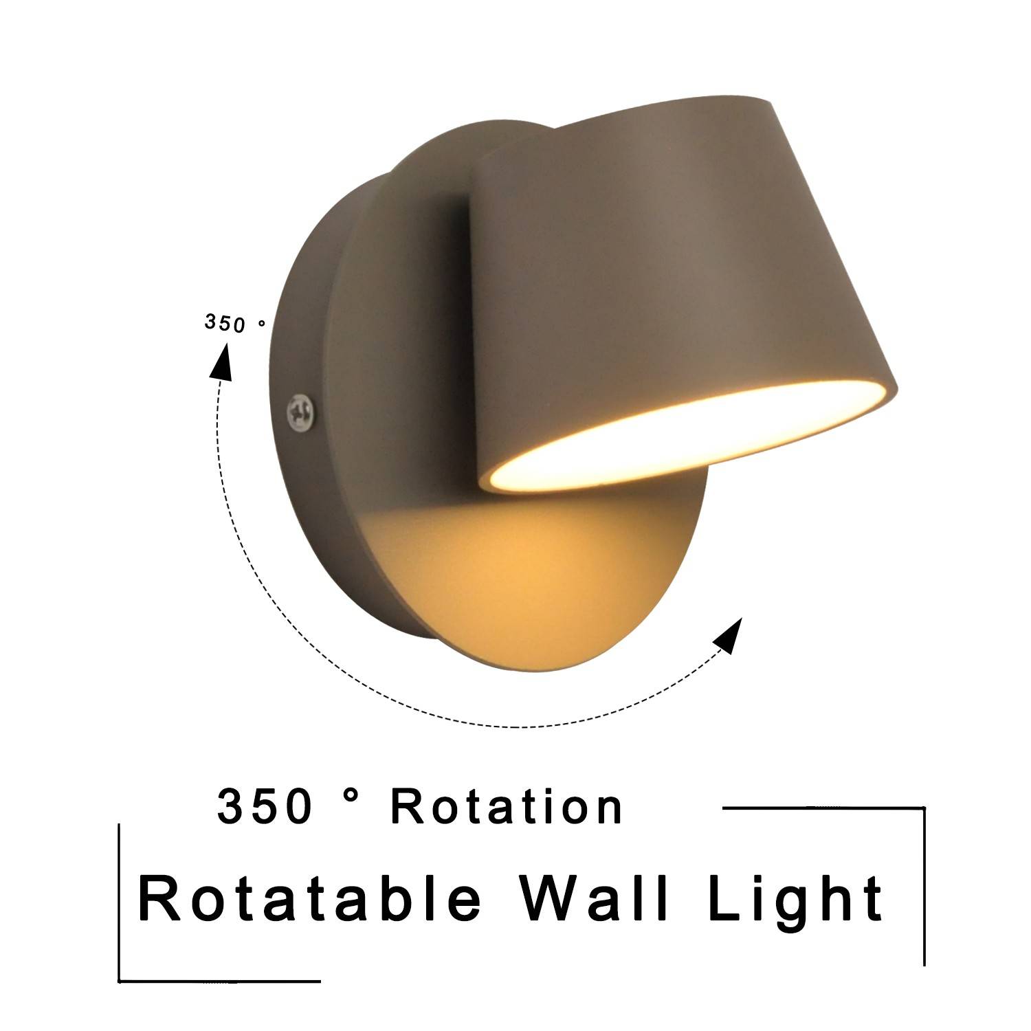 Aplique de pared LED "KOP" orientable 6W