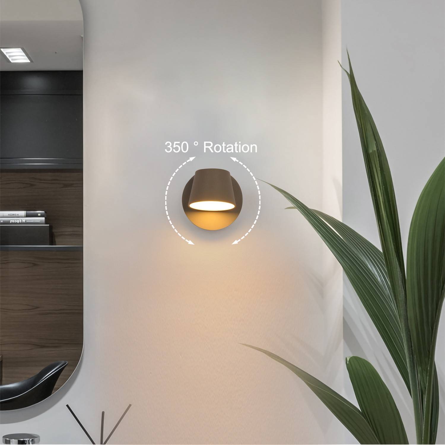 Aplique de pared LED "KOP" orientable 6W