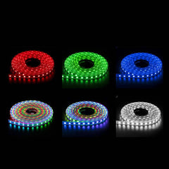 Tira LED inteligente IC RGB 5V DC - 14,4W/m - IP20 - 60 LED/m - Ancho 10mm - 5 metros