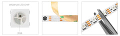 Tira LED inteligente IC RGB 5V DC - 14,4W/m - IP20 - 60 LED/m - Ancho 10mm - 5 metros