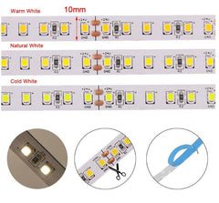 Tira LED 24V DC - 18W/m - Monocolor - 10mm - IP20 - Rollo 5 metros - 120ch/m