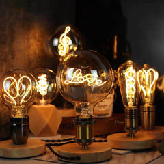Bombilla decorativa filamento "LOVE" - E27 G125 - 4W - 2200K