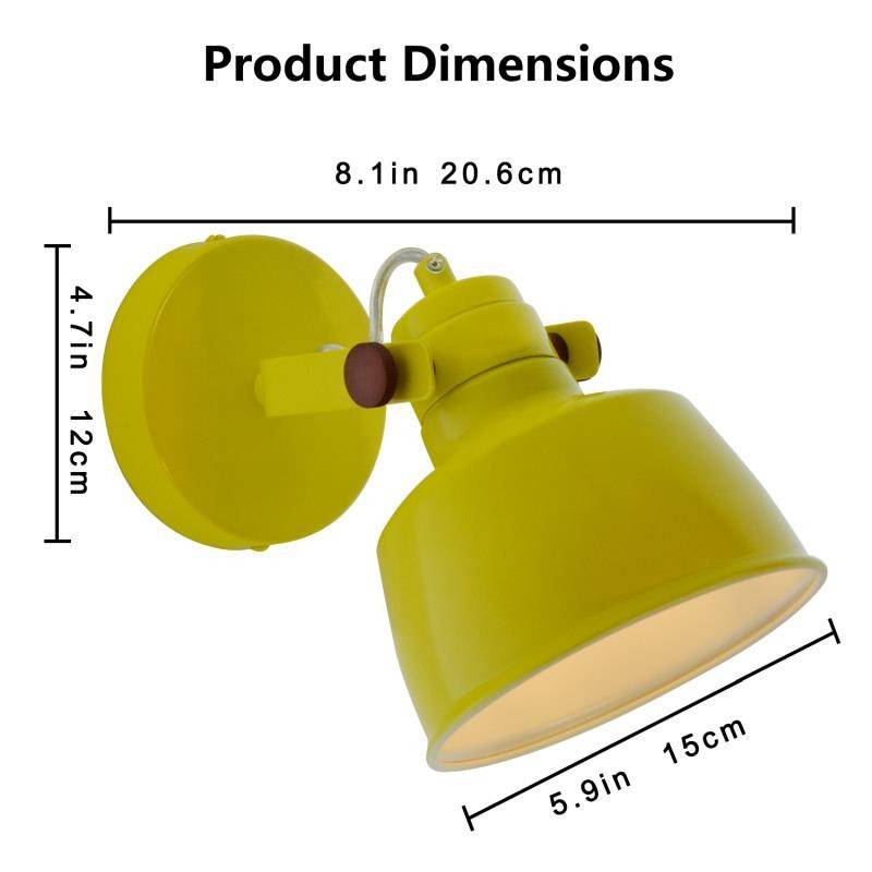 Aplique pared interior moderno orientable "KUKKA" bombilla E14
