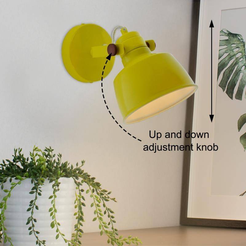 Aplique pared interior moderno orientable "KUKKA" bombilla E14