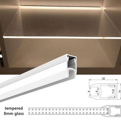 Tapa para perfil de Aluminio 25X14mm para tiras LED