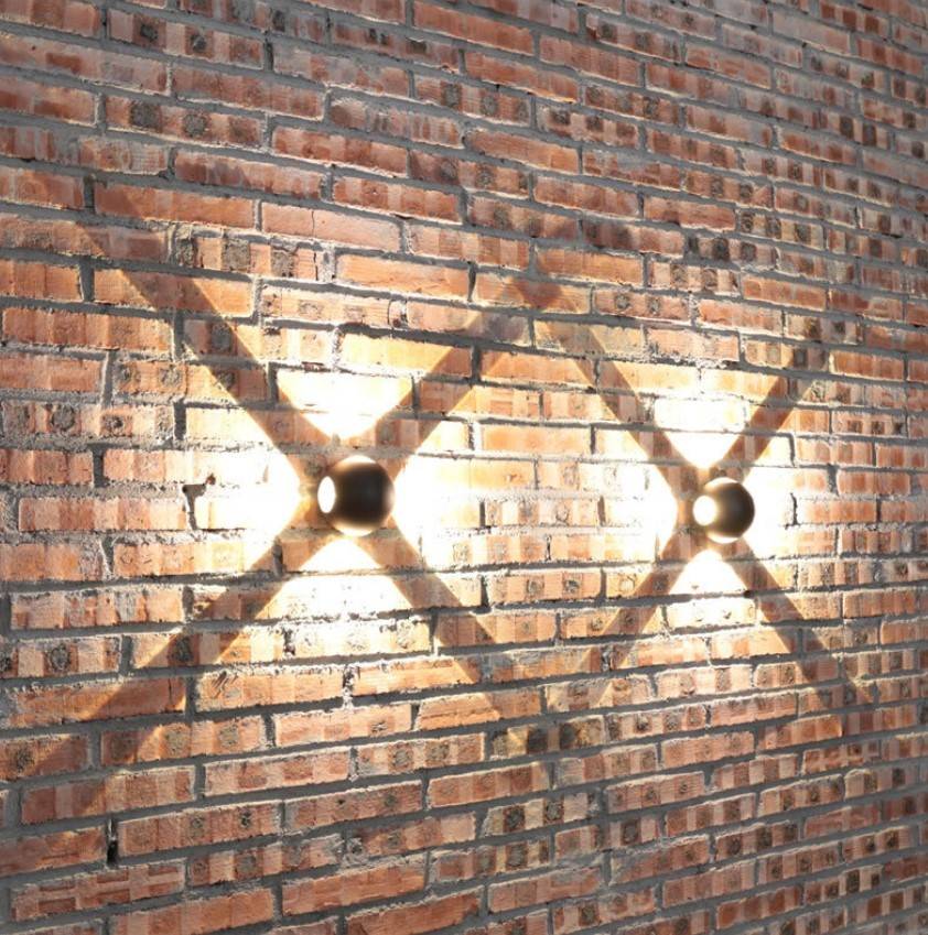 Aplique de pared exterior LED "CROSS" 12W