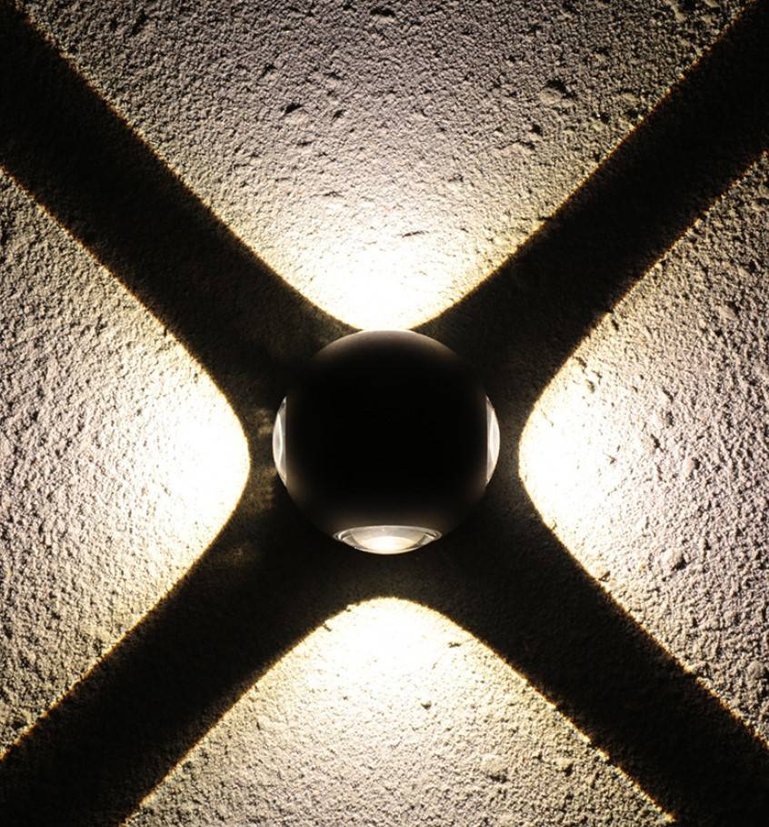Aplique de pared exterior LED "CROSS" 12W