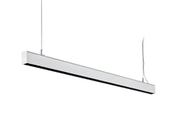 Luminaria  colgante lineal LED 30W 120cm 2750lm de bajo UGR16