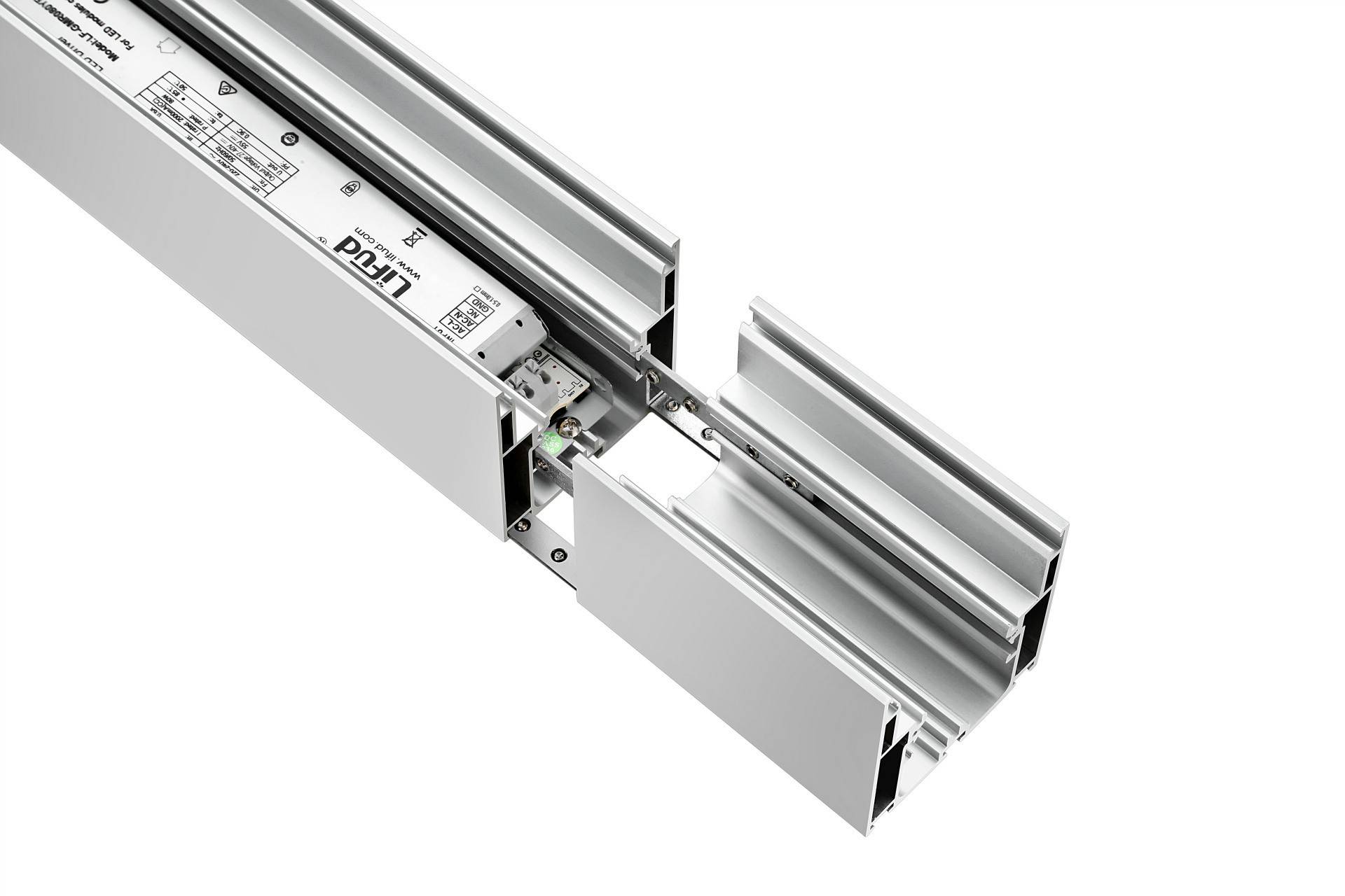 Luminaria  colgante lineal LED 30W 120cm 2750lm de bajo UGR16