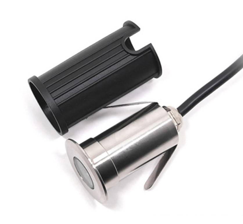 Foco LED empotrable en suelo - 1,5W - 12/24V DC - IP67 - Blanco Cálido