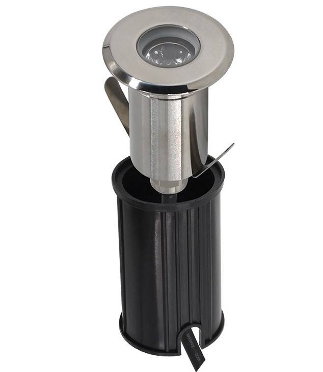 Foco LED empotrable en suelo - 1,5W - 12/24V DC - IP67 - Blanco Cálido