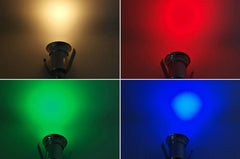 Foco LED RGB empotrable en suelo 3W 12V-DC IP67