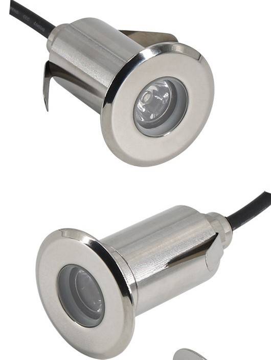 Foco LED RGB empotrable en suelo 3W 12V-DC IP67