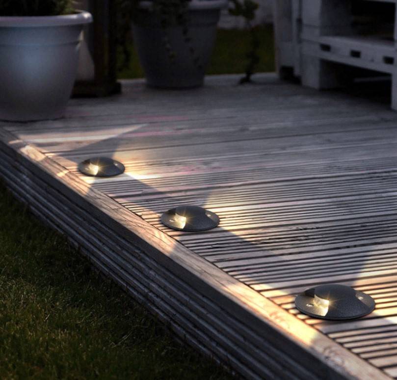 Baliza LED empotrable en suelo iluminación indirecta 0,75W 12V-DC IP67