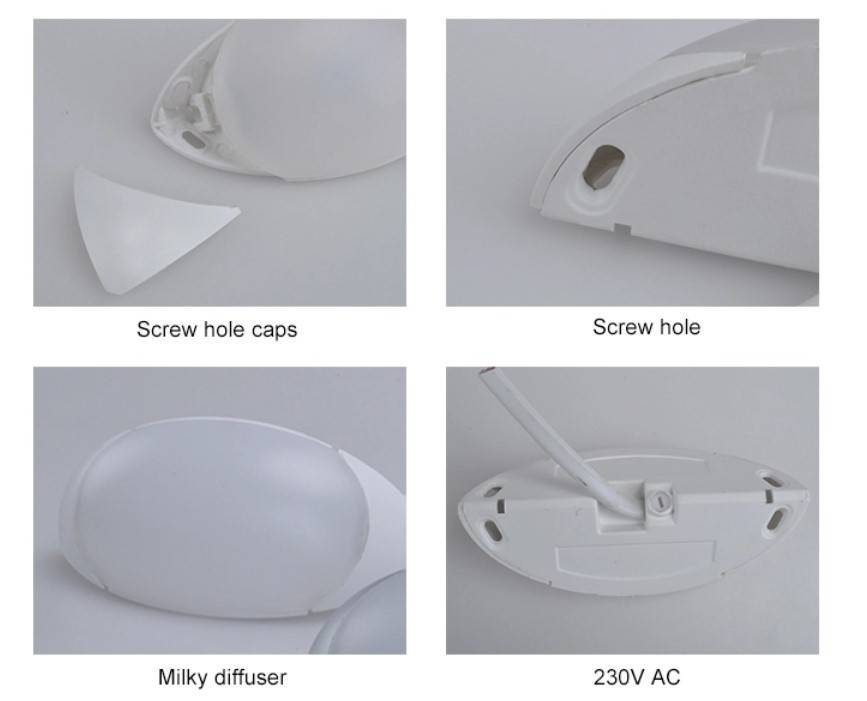 Aplique LED para BAJOMUEBLES color blanco 3W 230V
